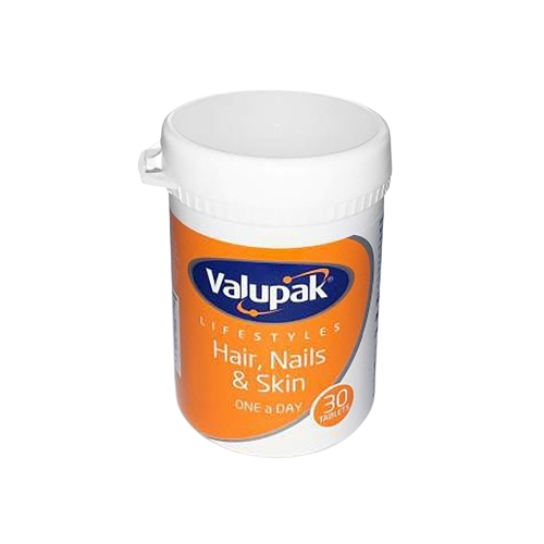 Valupak Hair, Nails & Skin One A Day 30 Tablets