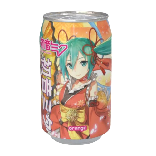 Kawaji Hatsune Miku Orange Flavour Soda 330ml