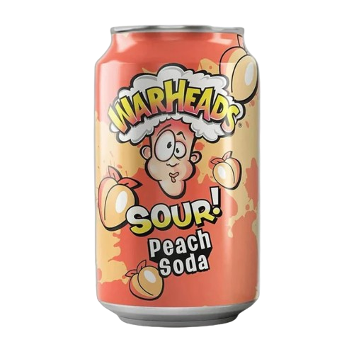 Warheads Sour Peach Soda 330ml