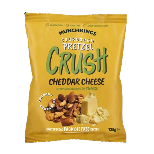 Munchkings Pretzel Crush Cheddar Cheese 125g