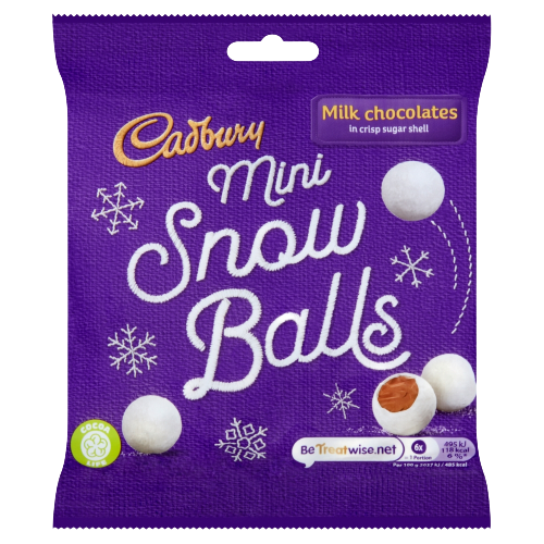Cadbury Chocolate Mini Snowballs Bag 80g