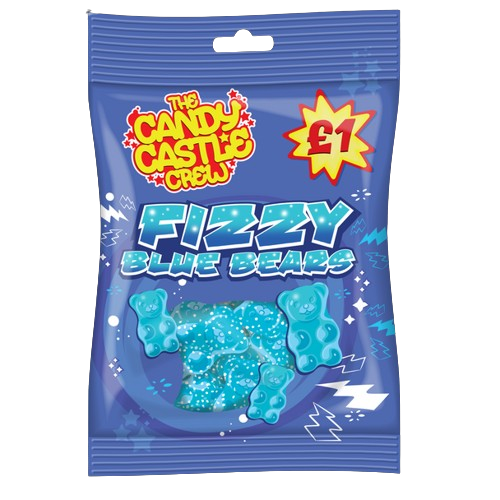 Candy Castle Crew Fizzy Blue Rsapberry Bears Pm £1.00 90g