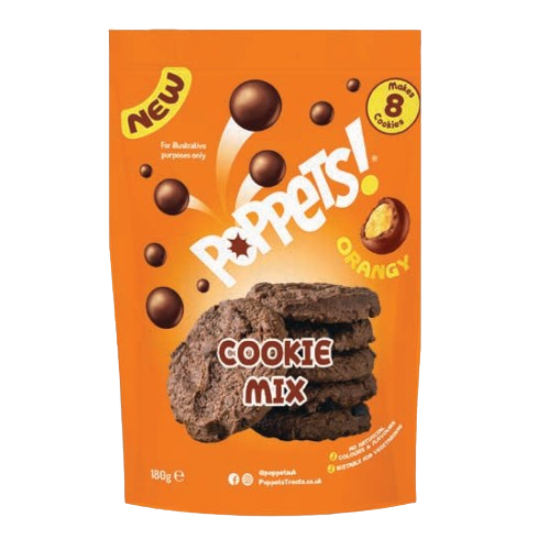 Poppets Cookie Mix Orange 180g