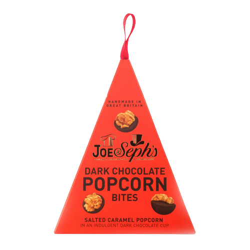 Joe & Seph's Dark Chocolate Popcorn Bites Hanging Pyramid 45g