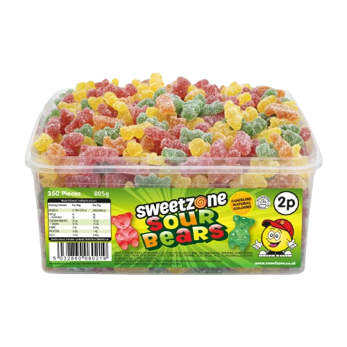 Sweetzone Sour Bears Tub 805g