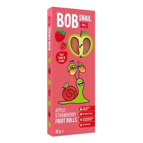 Bob Snail Fruit Rolls Apple-Strawberry 3 Rolls 30g