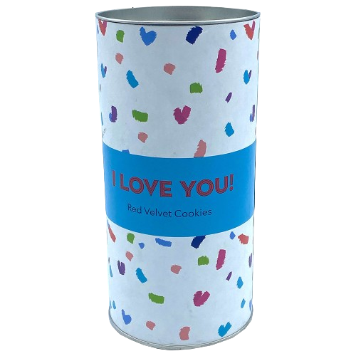 Proudly Uk I Love You Red Velvet Cookies Gift Tube 150g