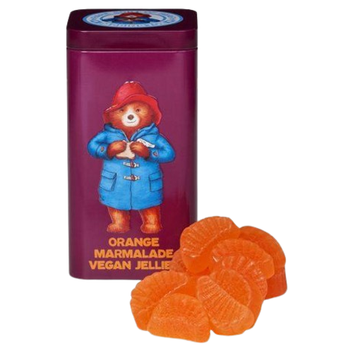 Paddington Bear Vegan Orange Marmalade Jelly Sweets Tin 140g