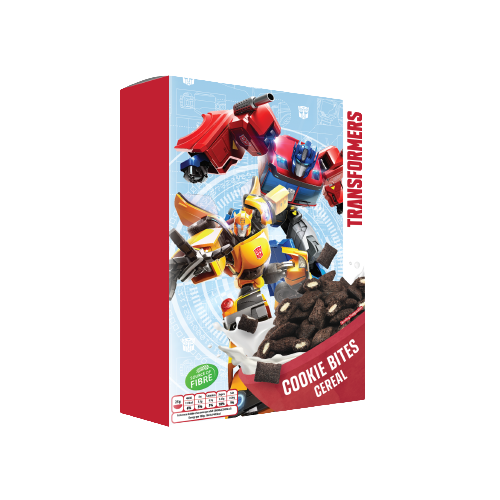 Kids Licenced Transformers Cookie Bites Cereal 375g