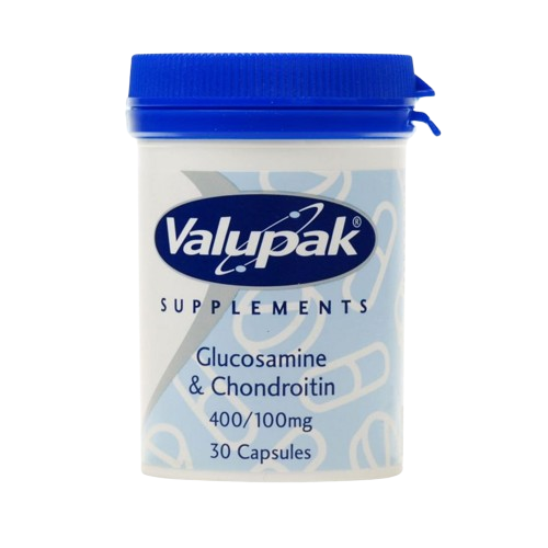 Valupak Glucosamine & Chondroitin 400/100mg 30 Capsule