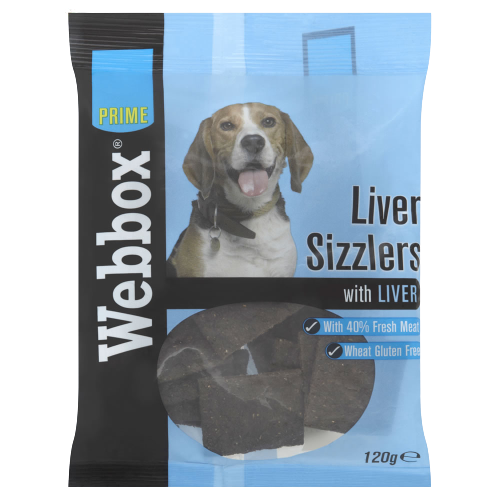 Webbox Liver Sizzlers 150g