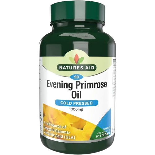 Natures Aid Evening Primrose Oil 1000mg Cold Pressed 90 Softgels