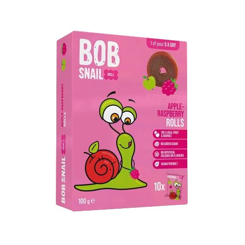 Bob Snail Fruit Rolls Apple-Raspberry 10 Rolls 100g