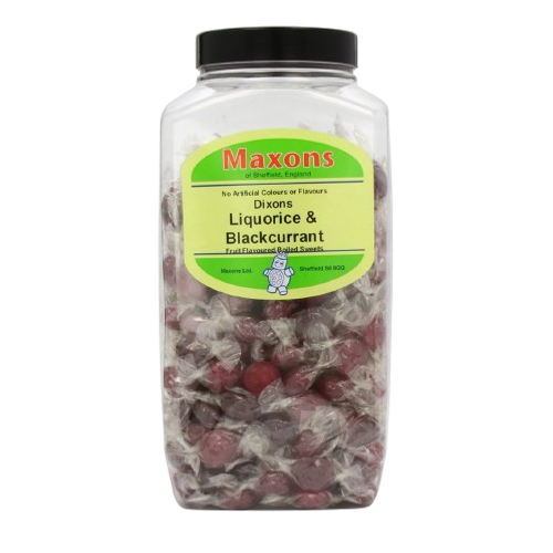 Maxons Liquorice & Blackcurrant Jar 2.27kg