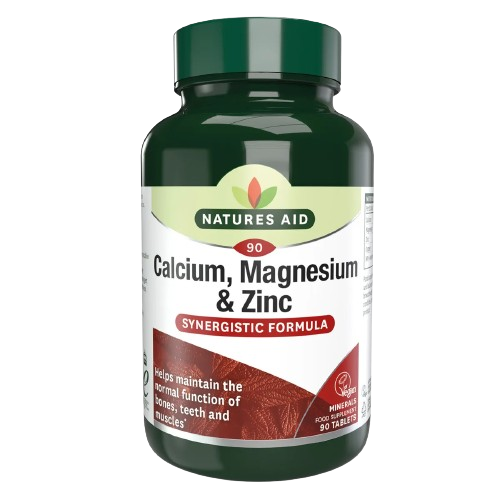 Natures Aid Calcium, Magnesium + Zinc 90 Tablets