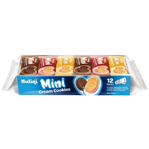 Nutini Mini Cream Biscuits 12x35g