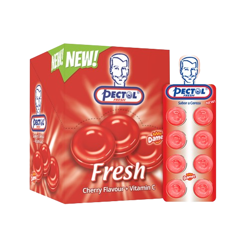 Damel Pectol Fresh Cherry Flavour + Vitamin C 19.2g