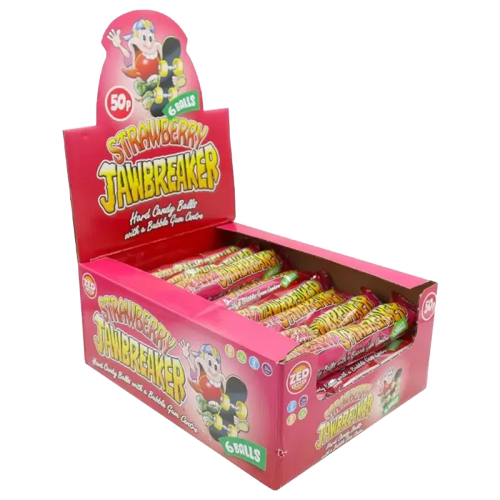 Zed Candy Strawberry Jawbreaker 6 Ball Pack 49.5g