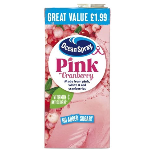 Ocean Spray Cranberry Pink PMP £1.99  1L