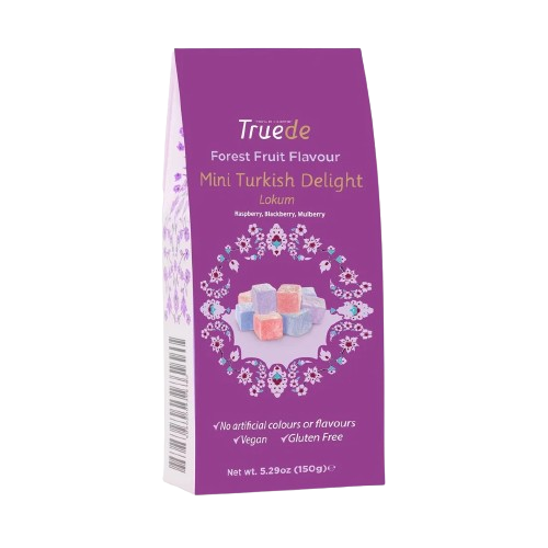 Truede Mini Forest Fruit Flavours Turkish Delight 150g