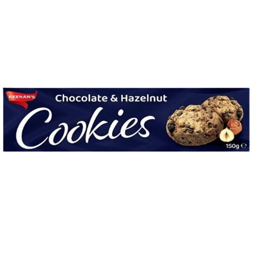 Keenans Chocolate Chip With Hazelnut Cookies 150g