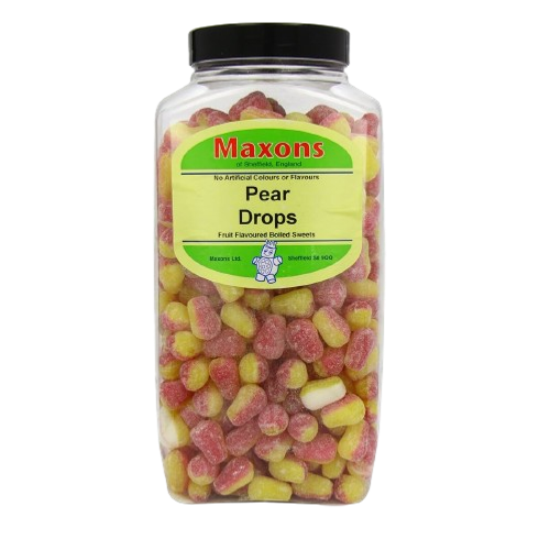 Maxons Pear Drops Large Jar 3.4kg