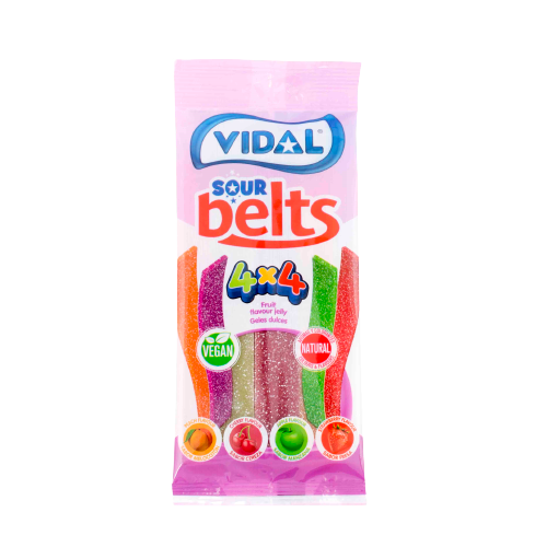 Vidal Sour Belts 4X4 90g