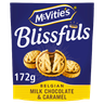 McVitie's Blissfuls Belgian Milk Chocolate & Caramel Biscuits 172g