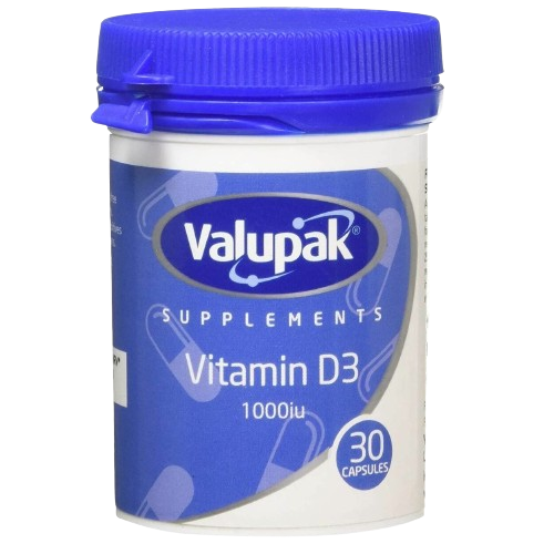 Valupak Vitamin D3 1000iu 30 Capsule