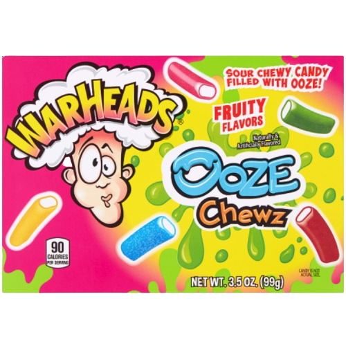 Warheads Ooze Chews Theatre Box 99g