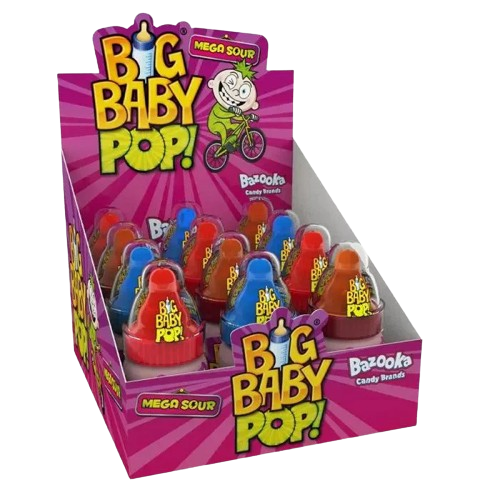 Bazooka Big Baby Pop Sours 32g