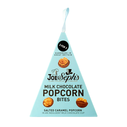 Joe & Seph's Milk Chocolate Popcorn Bites Hanging Pyramid  45g