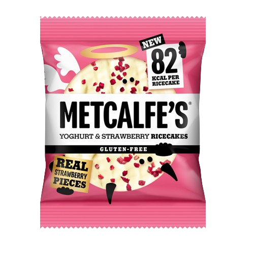 Metcalfe’s Ricecakes Yogurt and Strawberry 34g