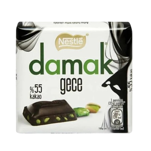 Nestle Damak Dark Chocolate With Pistachio Square 60g