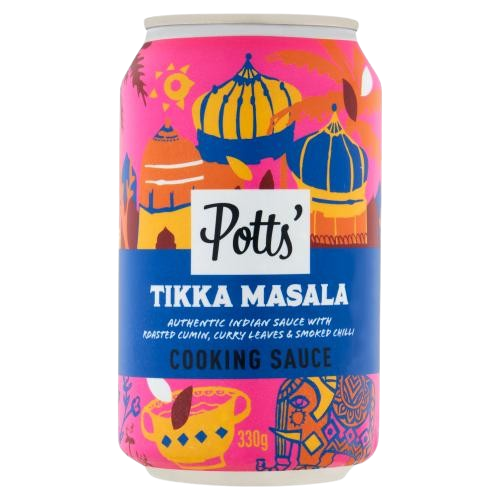 Potts Tikka Masala Curry Sauce Can 330g