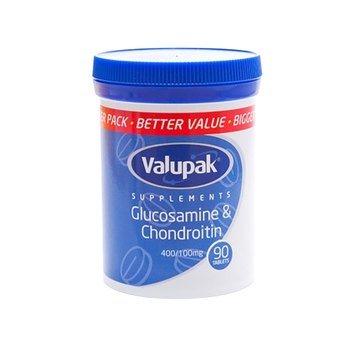 Valupak Glucosamine & Chondroitin 400/100mg 90 Capsules