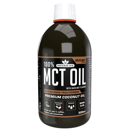 Natures Aid 100% MCT OIL HAZELNUT 500ml