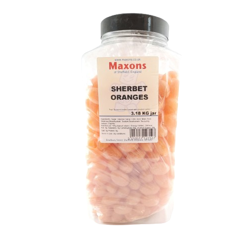 Maxons Sherbet Oranges Jar 3.18kg