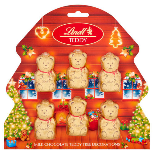 Lindt Milk Chocolate Teddy Tree Decorations 60g