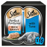 Sheba Perfect Portions Adult Wet Cat Food Trays Tuna in Gravy 6 x 37.5g