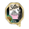 Sheba Fine Flakes Adult Wet Cat Food Tray with Salmon Jelly 85g