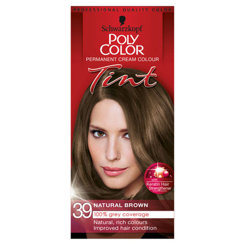 Schwarzkopf Poly Color Tint Permanent Cream Colour 39 Natural Brown