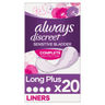 Always Discreet Liners Plus 20 Pack