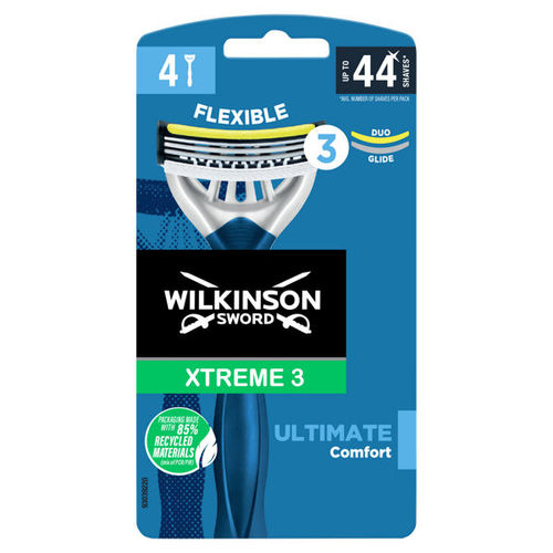 Wilkinson Sword Xtreme 3 Ultimate Comfort Men's Disposable Razors x4