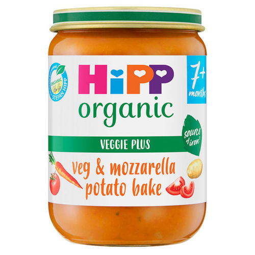 HiPP Organic Vegetables and Mozerella Potato Bake Baby Food Jar 7+ Months 190g