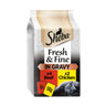 Sheba Fresh & Fine Wet Cat Food Pouches Beef & Chicken in Gravy 6 x 50g