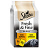 Sheba Fresh & Fine Wet Cat Food Pouches Chicken & Turkey in Jelly 6 x 50g