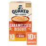 Quaker Oat So Simple Caramelised Biscuit Porridge Sachets 10 x 33.4g