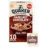 Quaker Hazelnut Chocolate Porridge Sachets Oats So Simple 10 x 36g