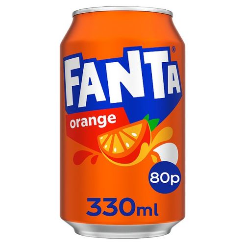 Fanta Can Orange Pm 80P 330ml